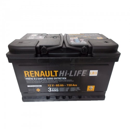Renault gyári alkatrészek, Renault 7711130089 akkumulátor 65Ah / 720 A
