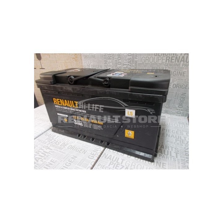 Renault gyári alkatrészek, Renault 7711419086 akkumulátor 95Ah / 850A