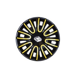 Renault BITON 15" dísztárcsa fekete-sárga színben 8201564418