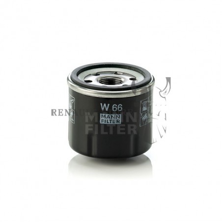 Renault alkatrészek, MANN W66 olajszűrő, D4D, D4F motorokhoz.