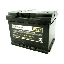Renault gyári alkatrészek, Renault 7711947964 akkumulátor 60Ah / 600 A
