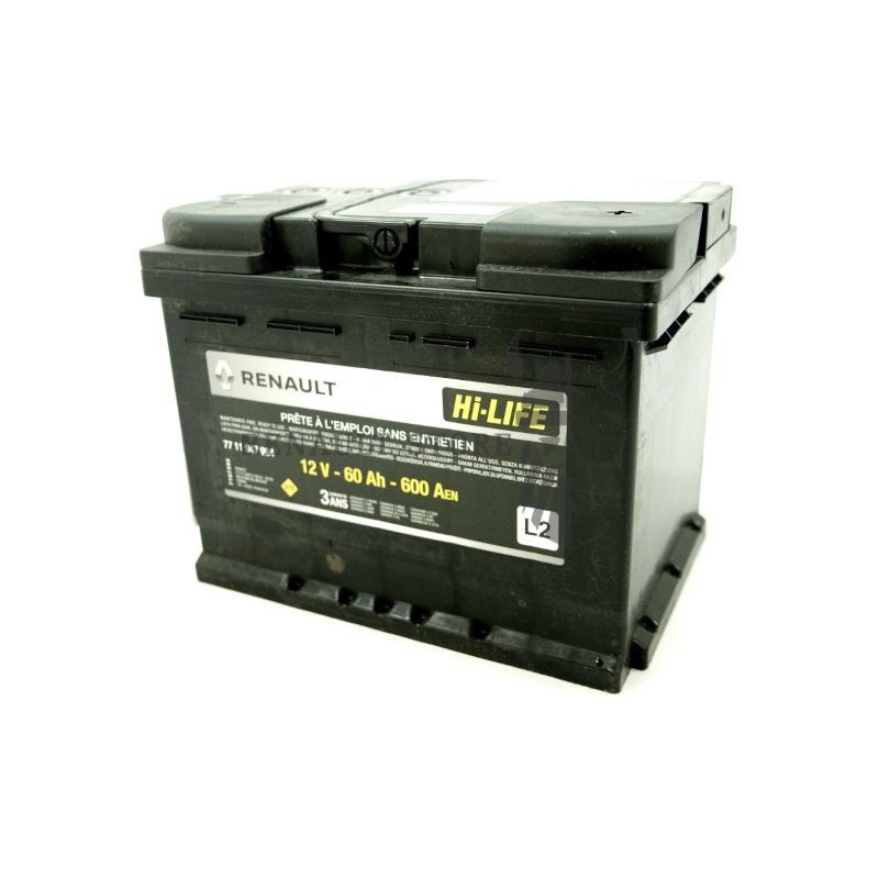 Renault gyári alkatrészek, Renault 7711947964 akkumulátor 60Ah / 600 A