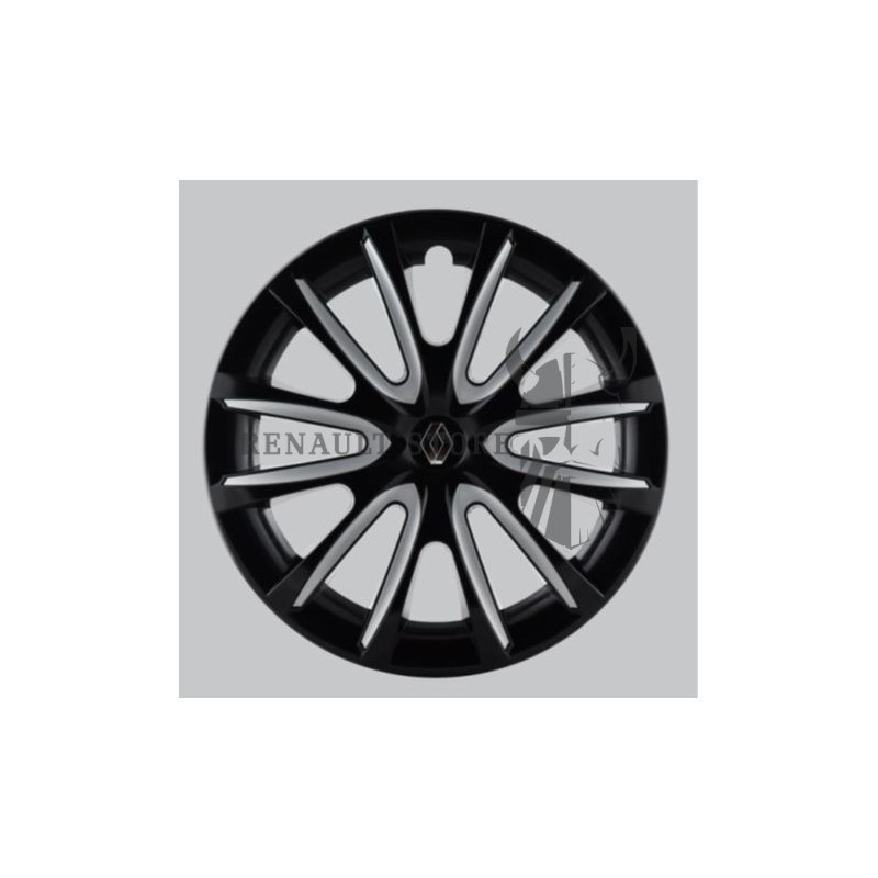 Renault 15" NADI 7711943940 szürke-fényes fekete 4 db-os dísztárcsa készlet