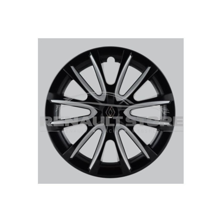Renault 15" NADI 7711943940 szürke-fényes fekete 4 db-os dísztárcsa készlet