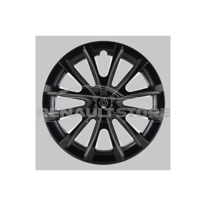 Renault 14" NADI 7711943942 sötét szürke-fényes fekete 4 db-os dísztárcsa készlet