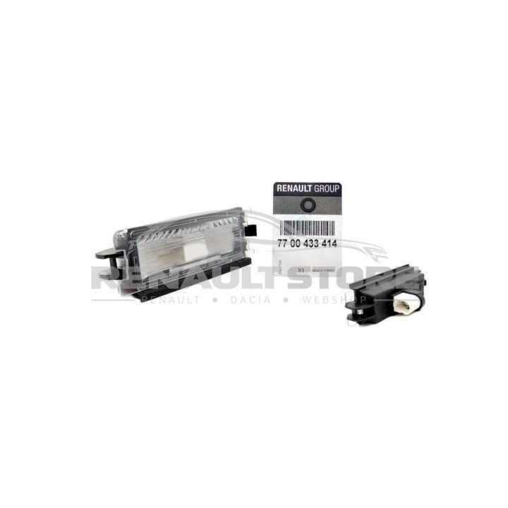 Renault gyári alkatrészek, Renault 7700433414 rendszám világítás