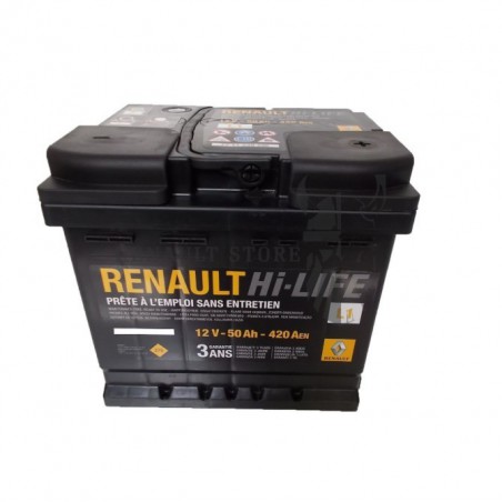 Renault gyári alkatrészek, Renault 7711947963 akkumulátor 50Ah / 420 A