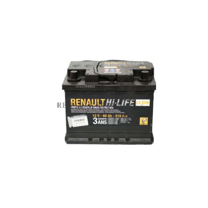 Renault gyári alkatrészek,Renault 7711947966 akkumulátor 60Ah/510A EFB