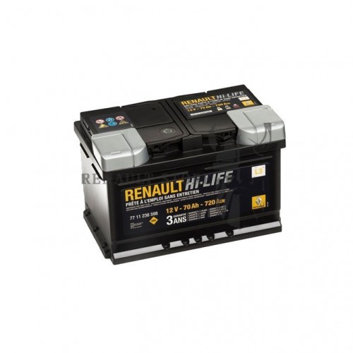 Renault gyári alkatrészek, Renault 7711947965 akkumulátor 70Ah / 720 A