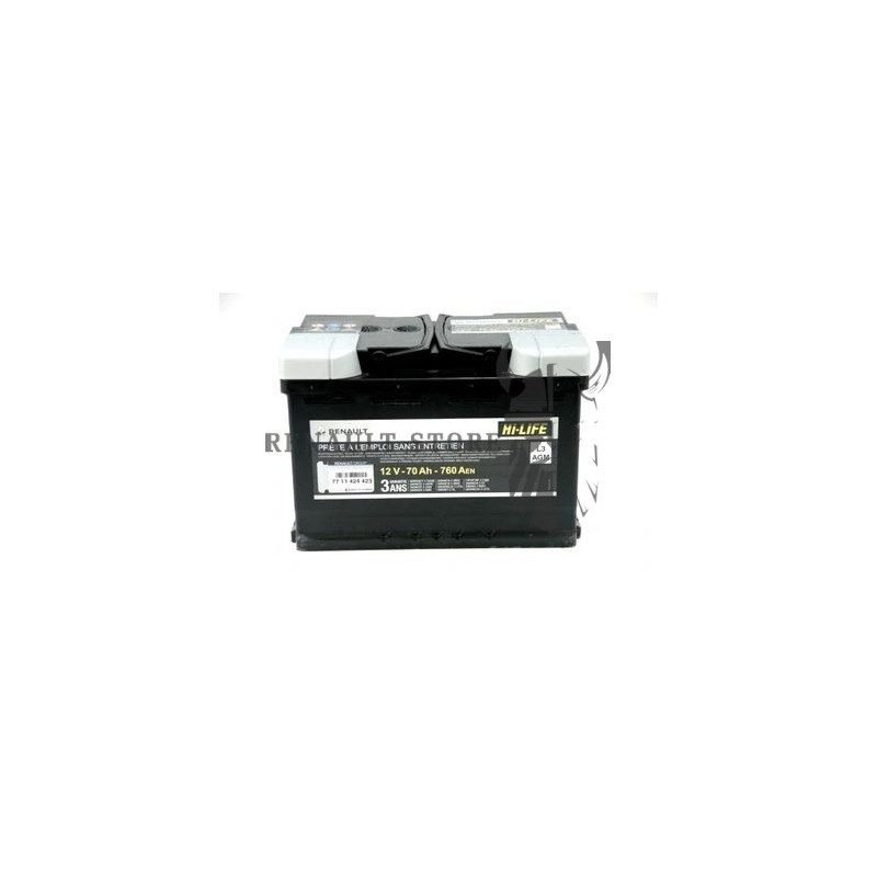Renault gyári alkatrészek, Renault 7711424423 akkumulátor 70Ah / 760A