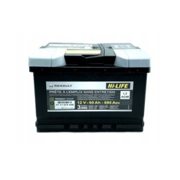 Renault gyári alkatrészek,  Renault 7711574556 akkumulátor 60Ah / 680A