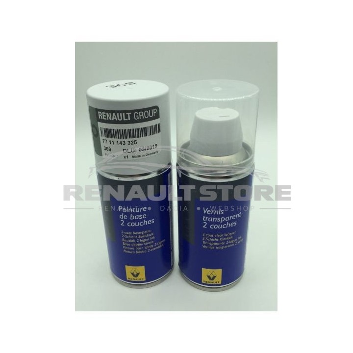 Renault, Dacia gyári alkatrészek, 369 Arktisweis 7711143325 javítófesték spray