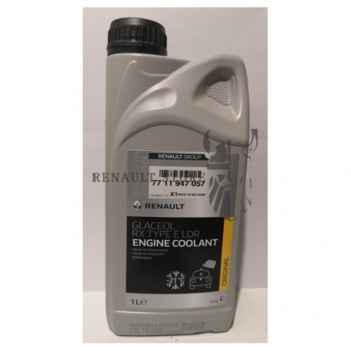 Renault gyári alkatrészek, Renault 7711947057 fagyálló -21°C 1 liter RX TYPE E