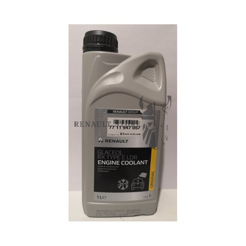 Renault gyári alkatrészek, Renault 7711947057 fagyálló -21°C 1 liter RX TYPE E