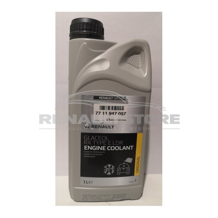 Renault gyári alkatrészek, Renault 7711947057 fagyálló -21°C 1 liter RX TYPE E