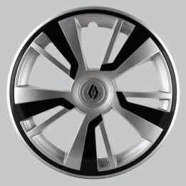 Renault 14" OZUR 7711943933 szürke-fényes fekete 4 db-os dísztárcsa készle