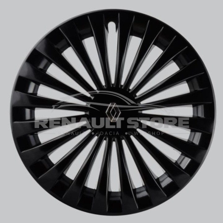 Renault 16" NOKA 7711943959 fényes fekete 4 db-os dísztárcsa készlet