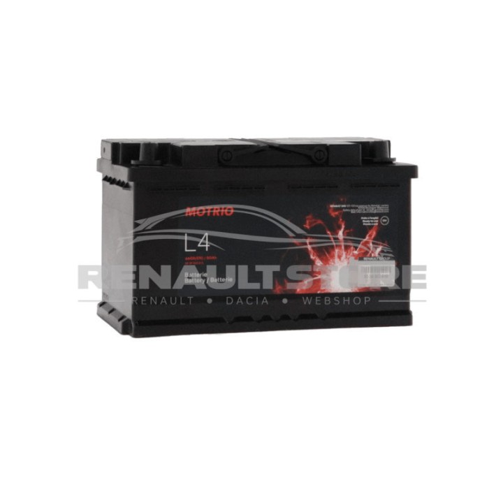 Renault gyári alkatrészek, Motrio 8550503610 akkumulátor 80Ah/660A