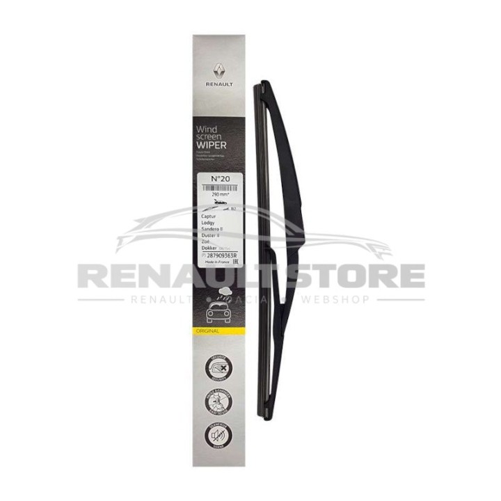 Renault gyári alkatrészek, Renault 287909363R hátsó ablaktörlő lapát
