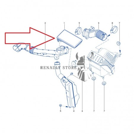 Renault gyári alkatrészek, Renault 8200305471 rezonátor, hangtompító