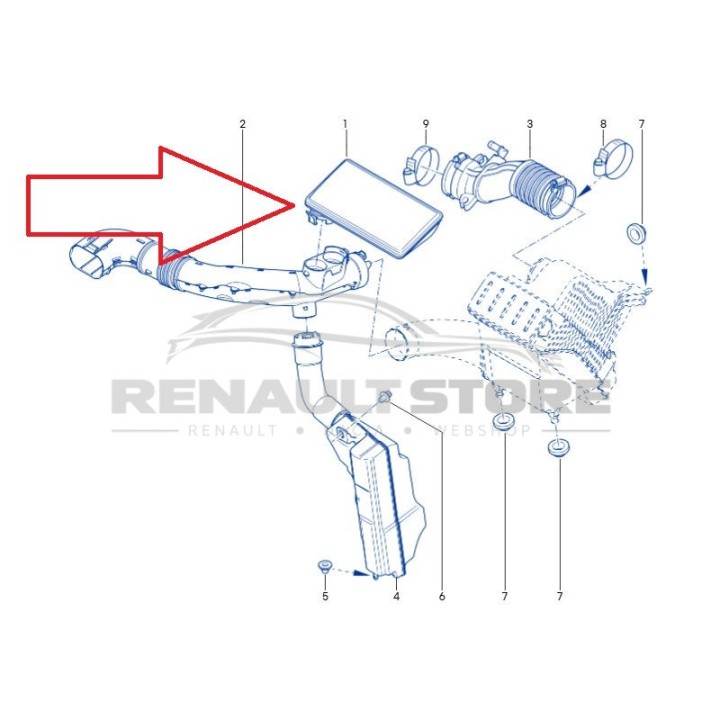 Renault gyári alkatrészek, Renault 8200305471 rezonátor, hangtompító