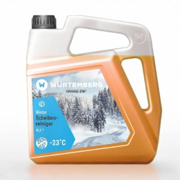 Würtemberg téli szélvédőmosó -23°C 4 Liter (Narancs-Fahéj)