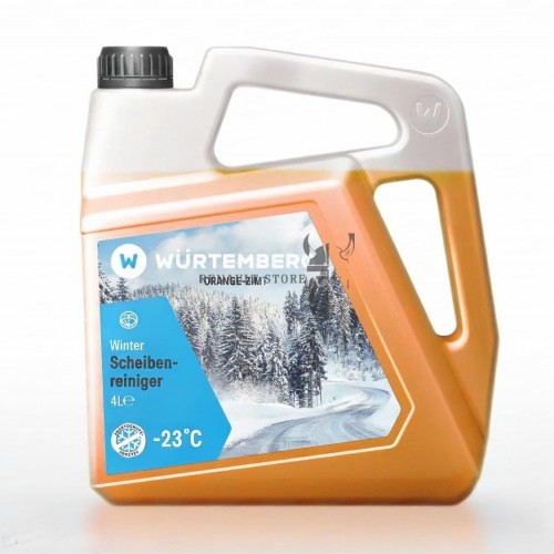 Würtemberg téli szélvédőmosó -23°C 4 Liter (Narancs-Fahéj)