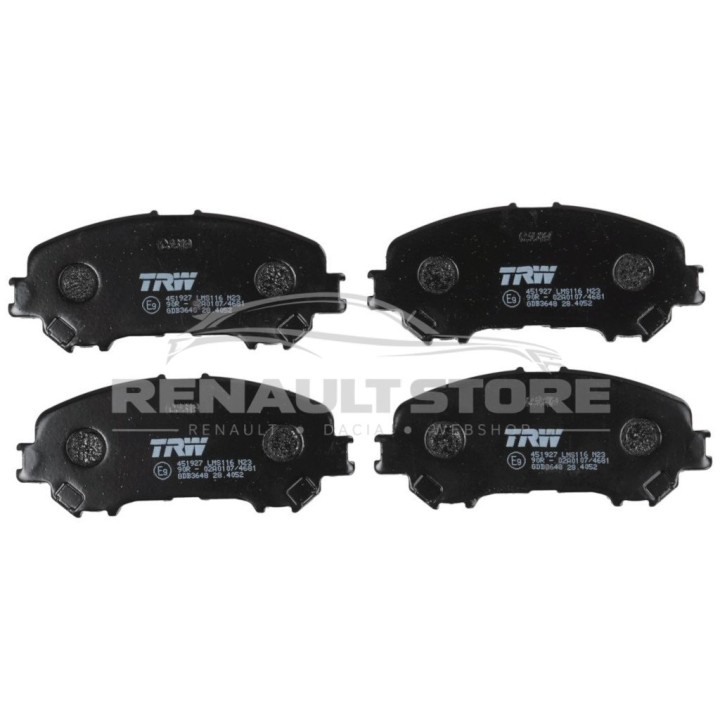 TRW GDB3648 első fékbetét Renault 410604EA0A megfelelő