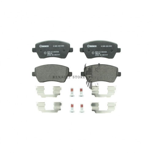 Bosch 0986494592 első fékbetét Renault 410608481R megfelelő