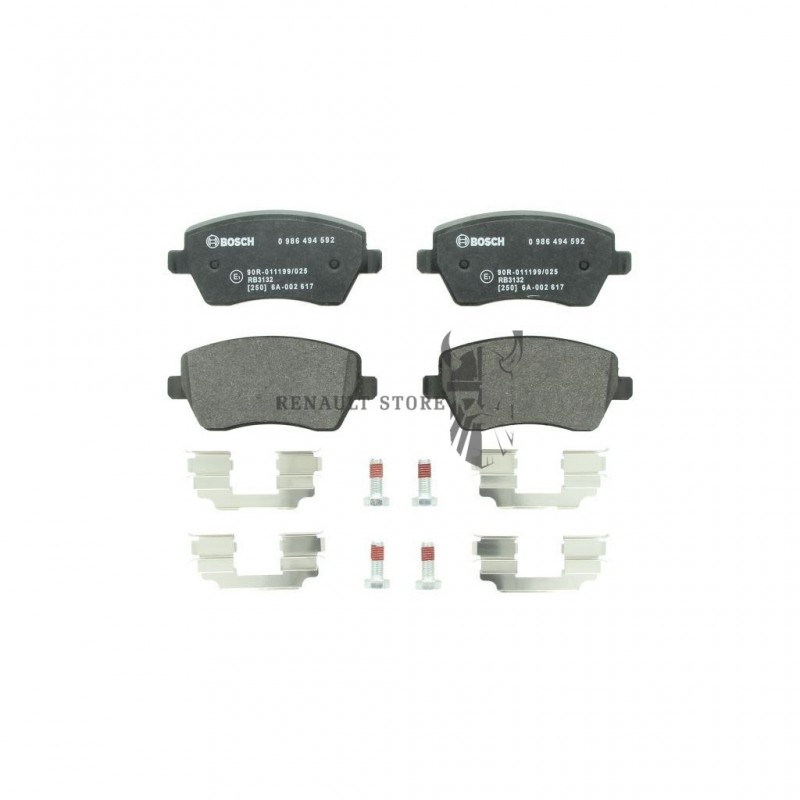 Bosch 0986494592 első fékbetét Renault 410608481R megfelelő