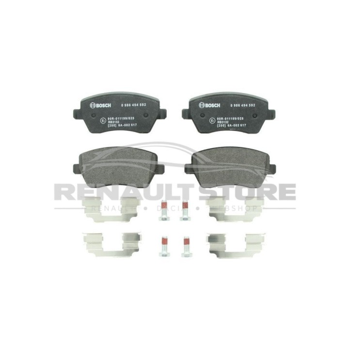 Bosch 0986494592 első fékbetét Renault 410608481R megfelelő