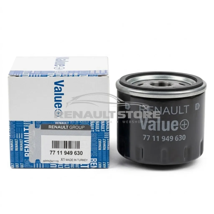 Renault Value+ olajszűrő – 7711949630 – 8200768927 megfelelője