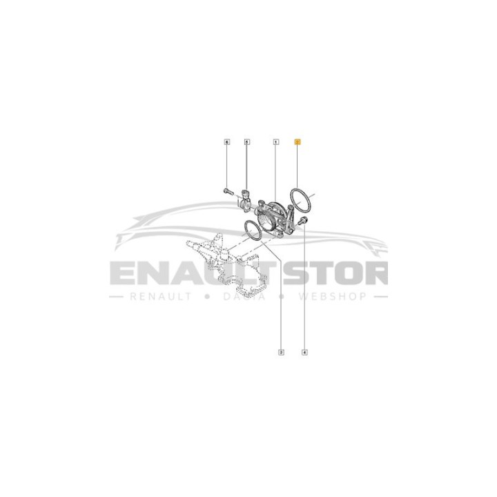 Renault fojtószelepház tömítés