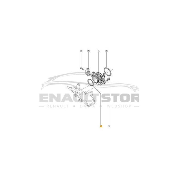 Renault gyári alkatrészek, Renault 8200068566 fojtószelep ház tömítés